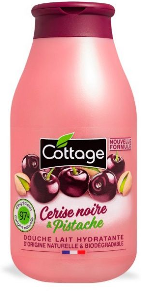 Набір подарунковий для жінок Cottage Молочко для душа Черешня і Фисташка + Гель-ексфоліант Солодка карамель 250x270 мл 