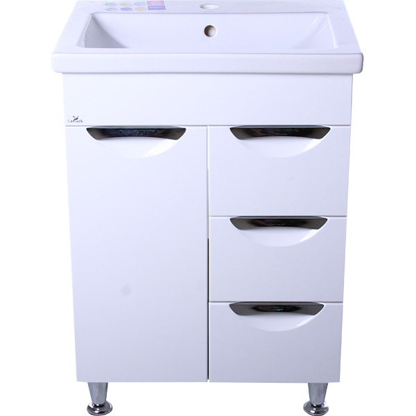 Тумба підлогова Сансервіс Laura 60 с умывальником Como 60 белая