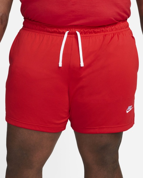 Шорты Nike CLUB MESH FLOW SHORT DX0735-657 р. L красный