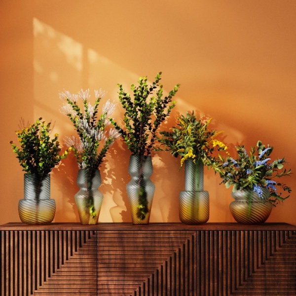 Ваза стеклянная KARE Design Paris 53343 31 см 