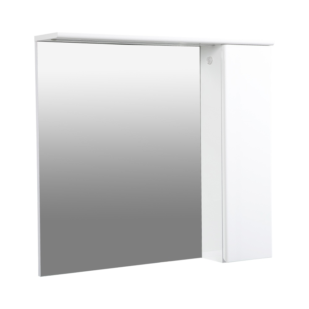 Дзеркало з шафкою Aqua Rodos LEO 80 білий глянець