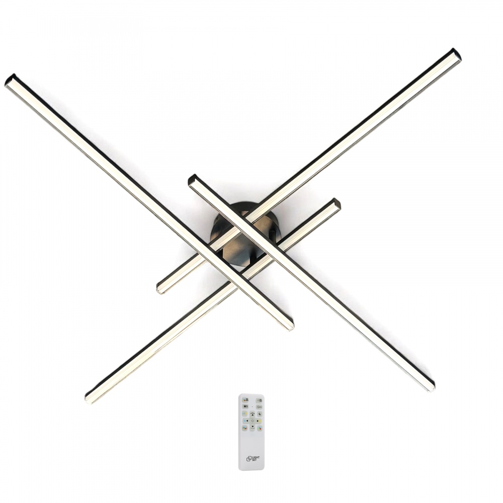 Люстра підвісна LIGHT SET LILEYA LS89 4x60 Вт чорний