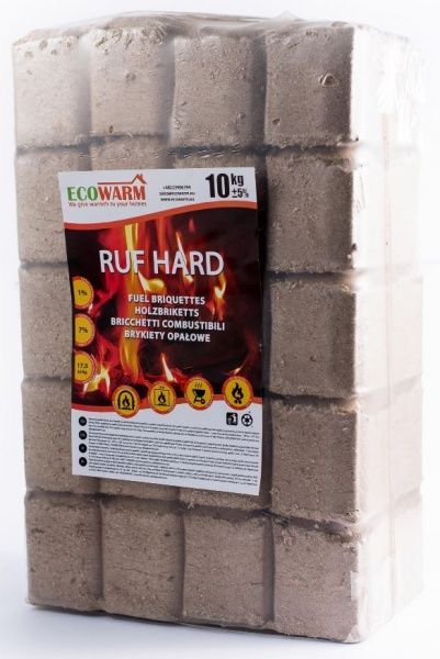 Брикети паливні Ecowarm RUF 10 кг