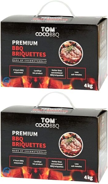 Брикети вугільні кокосові для барбекю 4 кг 38009