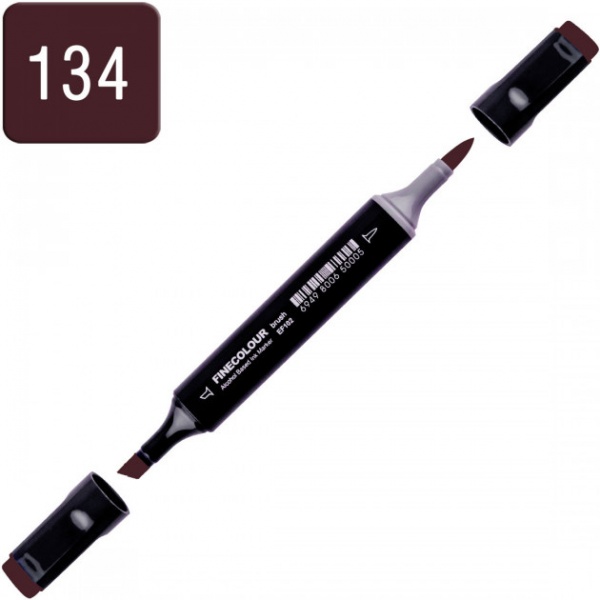 Маркер спиртовой FINECOLOUR EF102-134 темно-фиолетовый 