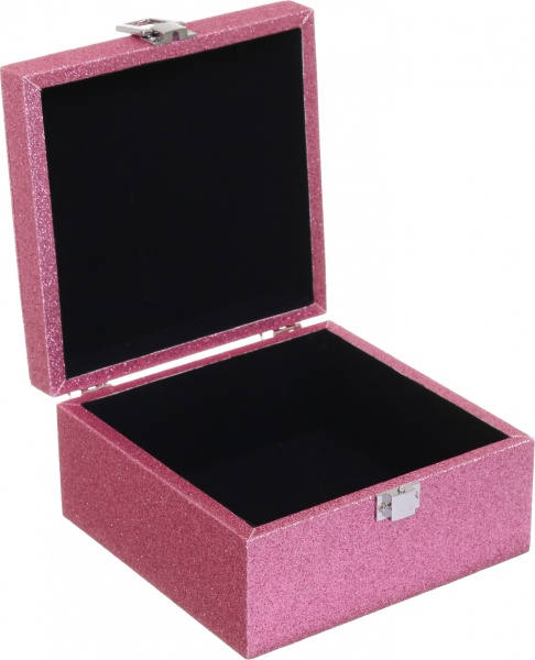 Сундук Шик 16х16х8 см светло-розовая