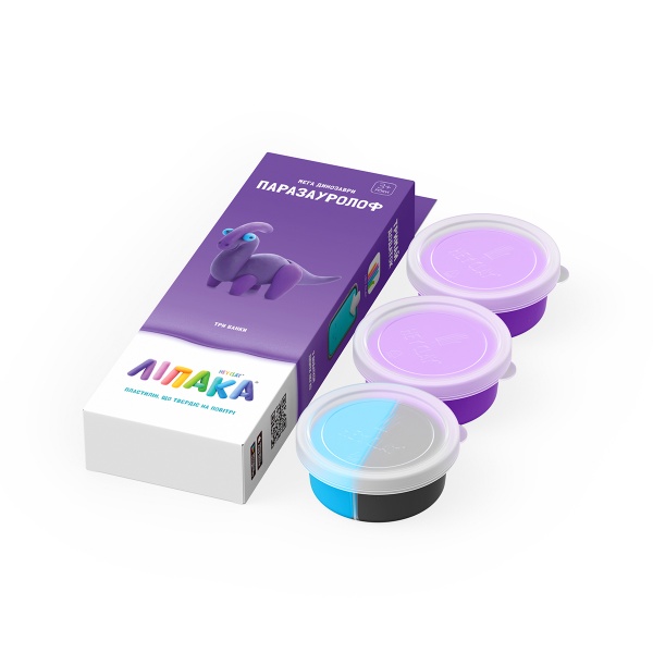 Набор для лепки Lipaka самозатвердевающий пластилин ЛИПАКА – Паразауролоф 30077-UA01