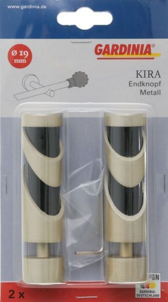 Наконечник Gardinia Kira Труба d19 мм шампань 2 шт. 