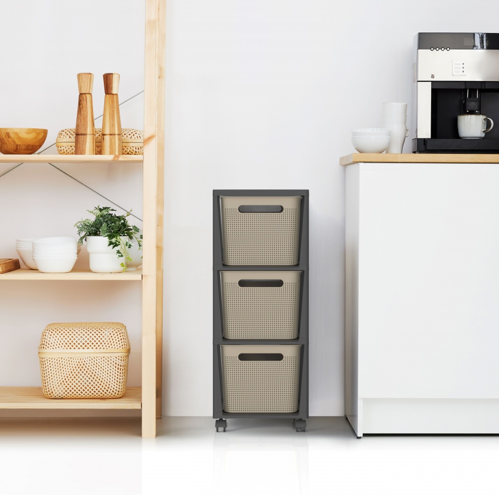 Комод-органайзер Rotho 1049707422 капучино 770x296x366 мм