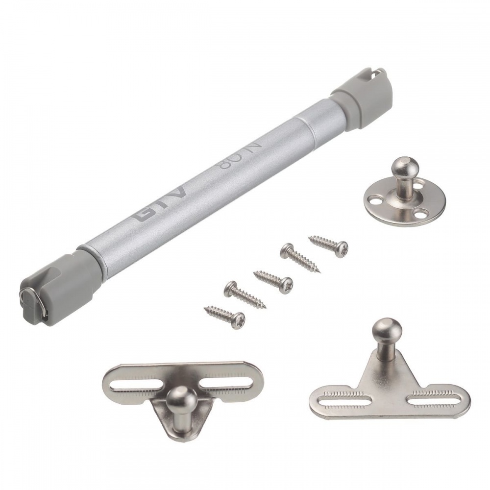 Амортизатор газовий GTV 80N для меблів нижній PD-ECGDL-080 без доводчика