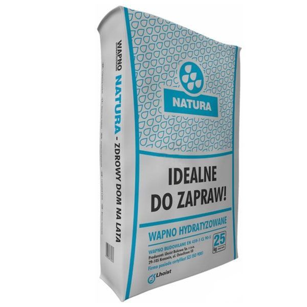 Известь гашеная Natura 25 кг