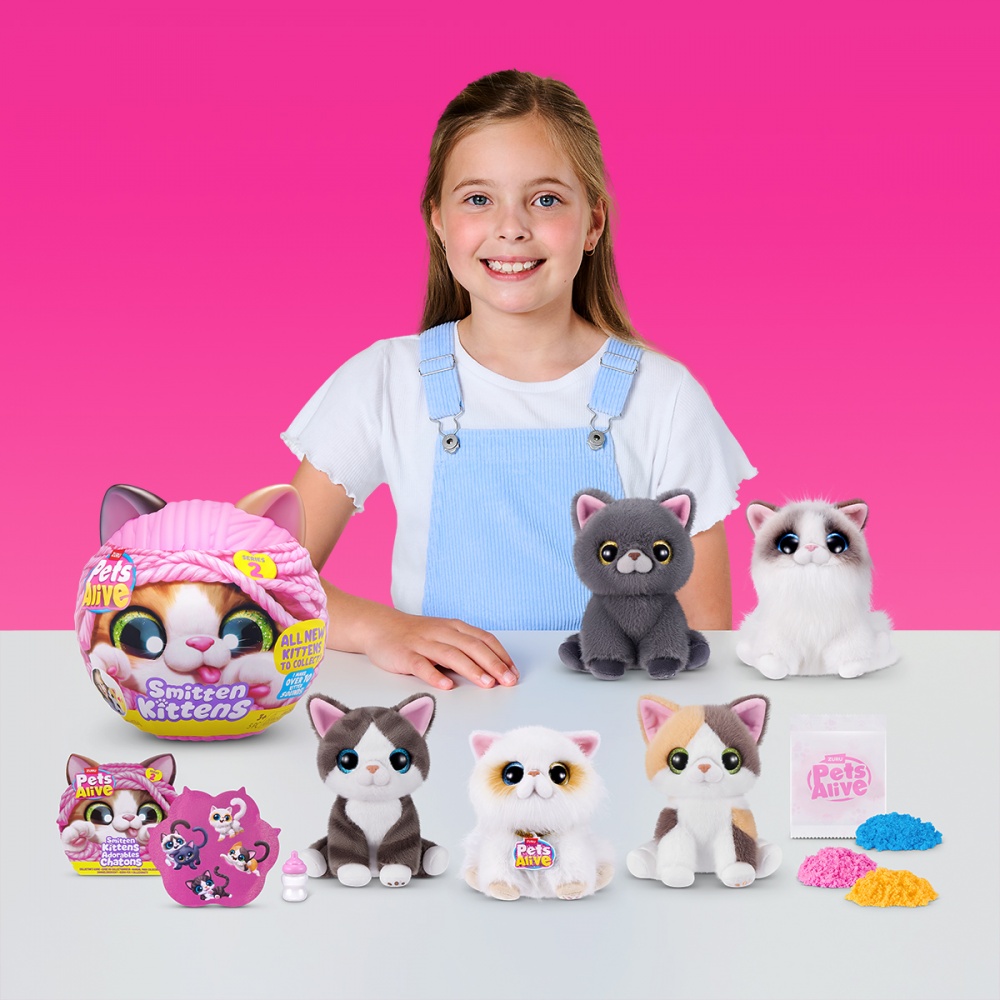 Інтерактивний ігровий набір Pets & Robo Alive S2 Грайливі кошенята 9568