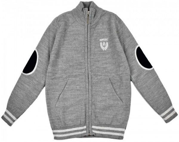 Кофта на молнии р.134 серый 1658 
