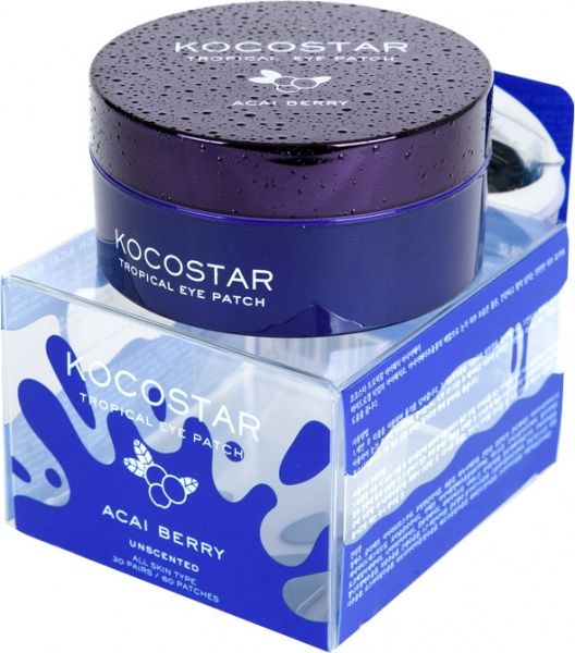 Гидрогелевые патчи Kocostar Tropical Eye Patch Ягоды асаи 90 г 60 шт./уп.