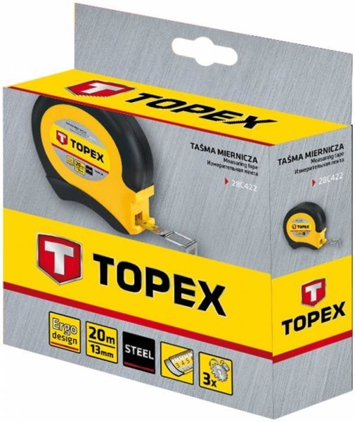 Рулетка Topex 28C422 20м x13мм