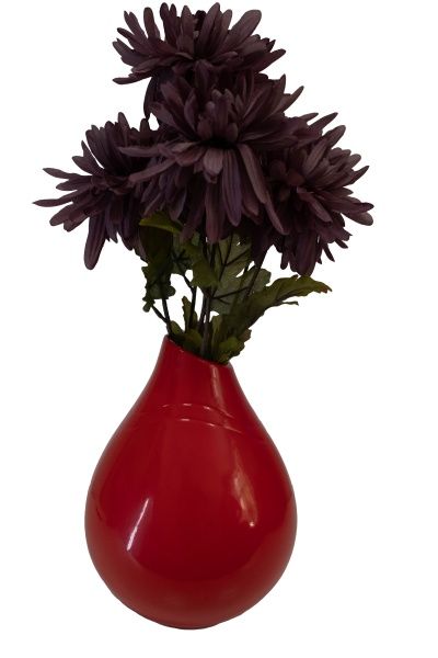 Ваза Пайрус глянец красный 28 см