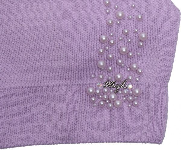 Шапочка детская для девочки Luna Kids р.50-52 сиреневый 2313 