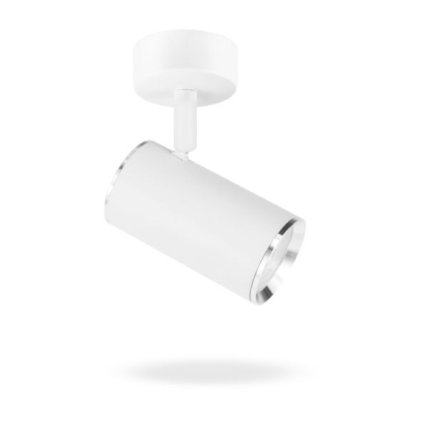 Светильник точечный LightMaster 35 Вт GU10 белый/серебро LightMaster MLT101-1 MR16/GU1 