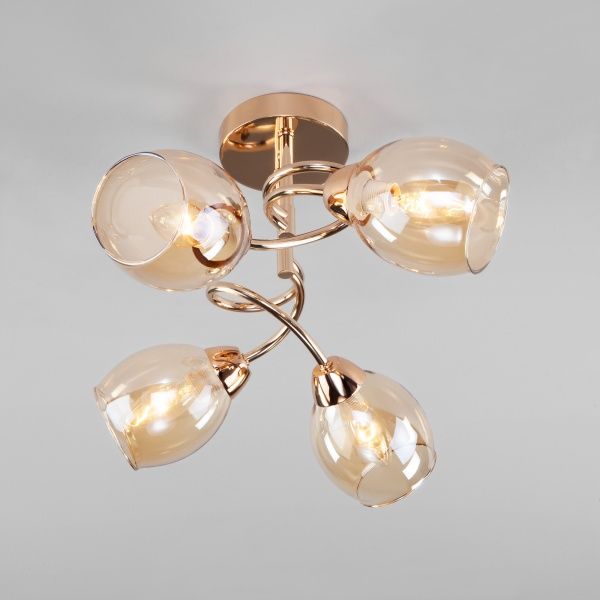 Люстра стельова Strotskis Roselyn 30171/4 4x40 Вт E14 золото 30171/4 золото