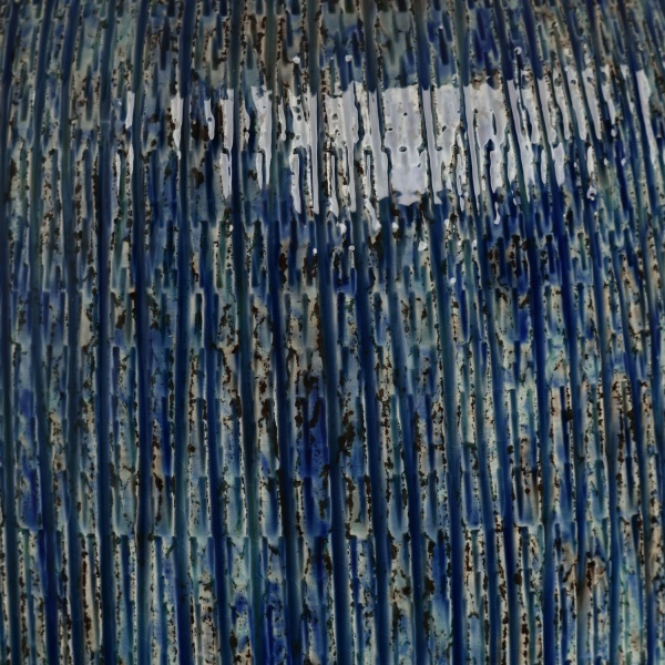 Настольная лампа декоративная Bernardo с абажуром голубой крафт 