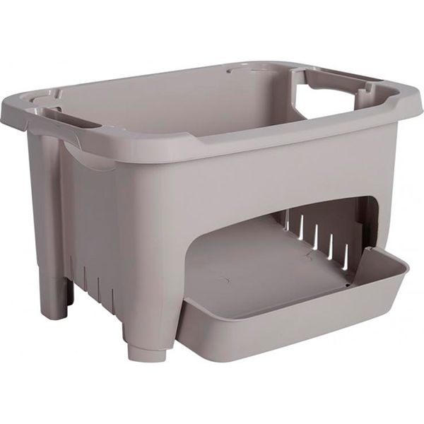 Кошик пластиковий Алеана 122077 какао 230x320x390 мм