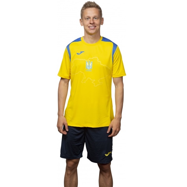 Футболка форми збірної України 2021 Joma Ukraine Official Replica T-shirt 101264.907 р.XS жовтий