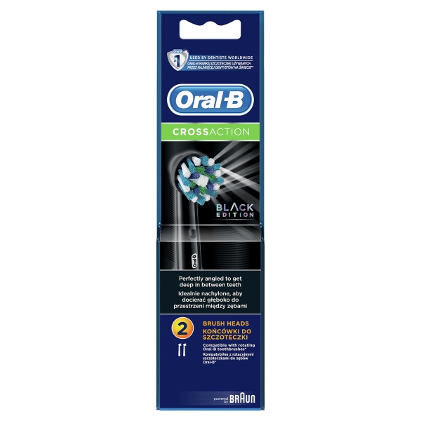 Насадки для электрической зубной щетки Oral-B Cross Action Black 2 шт.