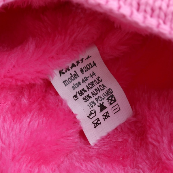 Шапочка дитяча для дівчинки Kraft+ р.42-44 рожевий 2051 