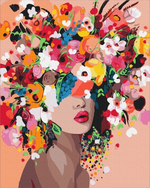 Картина за номерами Квіткова німфа PBS41053 40x50 см Brushme 