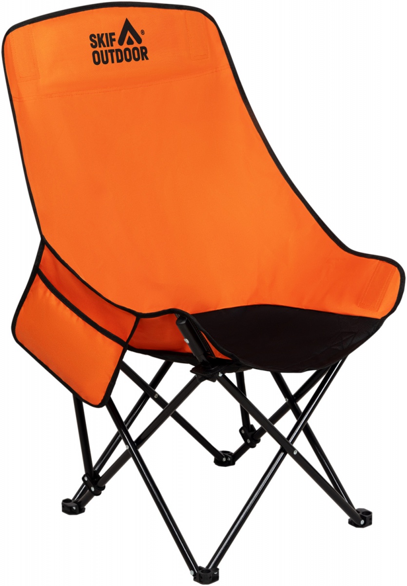 Стул раскладной SKIF Outdoor Cushy Orange/black (389.04.72) — фото 1