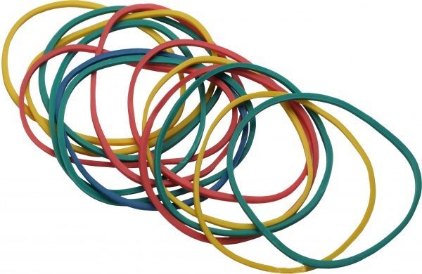 Резинки для денег 4Office ассорти, 500 г 