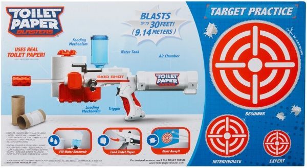 Бластер Jakks Pacific Skid Shot з туалетного паперу у коробці 25,5 x 46 x 10,2 см. 61734