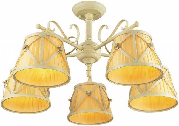 Люстра стельова Altalusse 5xE14 слонова кістка INL-6100C-05