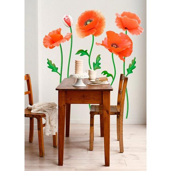 Декоративная наклейка Маки