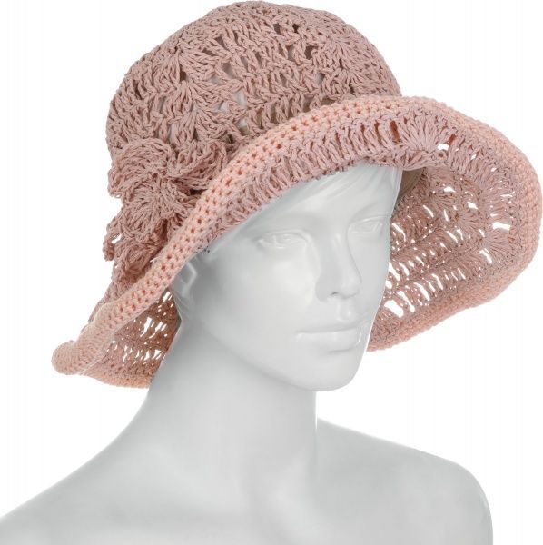 Капелюх one size рожево-бежевий