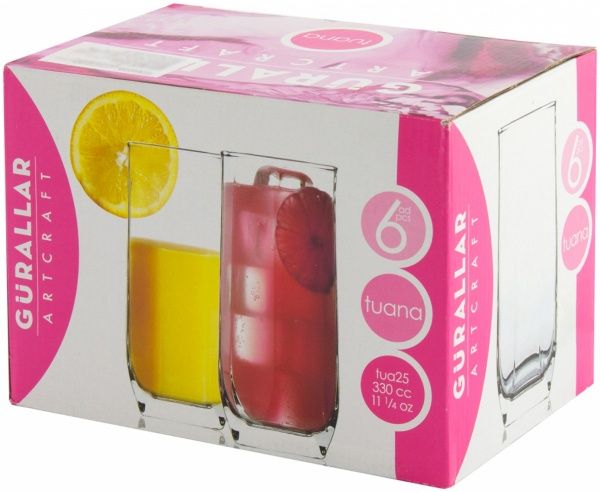 Набор стаканов Tuana 330 мл 6 шт. АС31-146-256 330 мл 6 шт. Art&Craft 