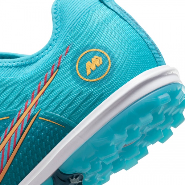 Сороконожки Nike ZOOM VAPOR 14 PRO TF DJ2851-484 р.US 11,5 голубой