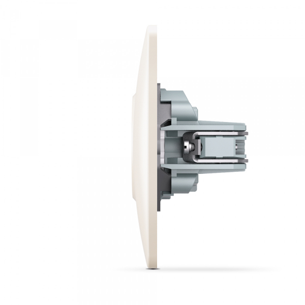 Розетка без заземлення Videx Binera IP20 кремовий VF-BNSK1-CR