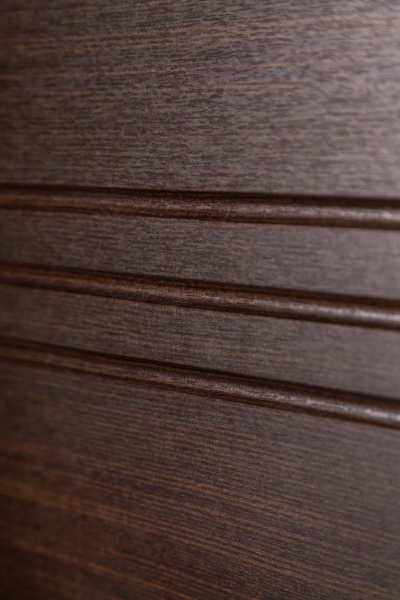 Дверь входная Revolut Doors В-413 модель 163 венге горизонт темный / дуб пломбир горизонт 2040x940 мм левая