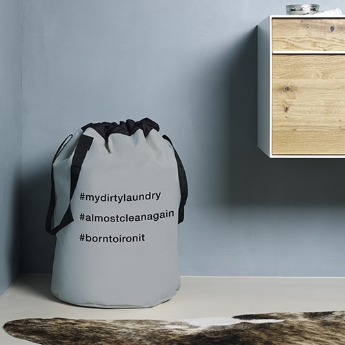 Кошик для білизни Spirella polyester FUNWASH сірий 10.20147