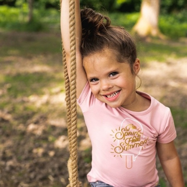 Футболка для девочек Koko Noko р.128 розовый T46952-37 