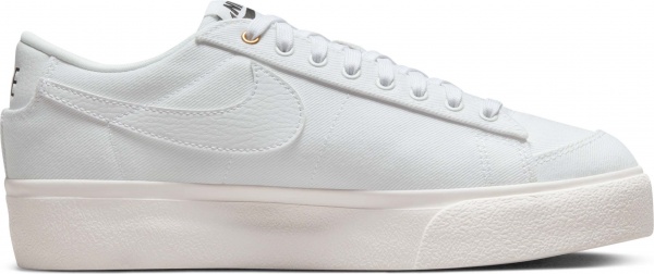 Кеды Nike W BLAZER LOW PLATFORM CNVS DV7475-100 р.40,5 белый