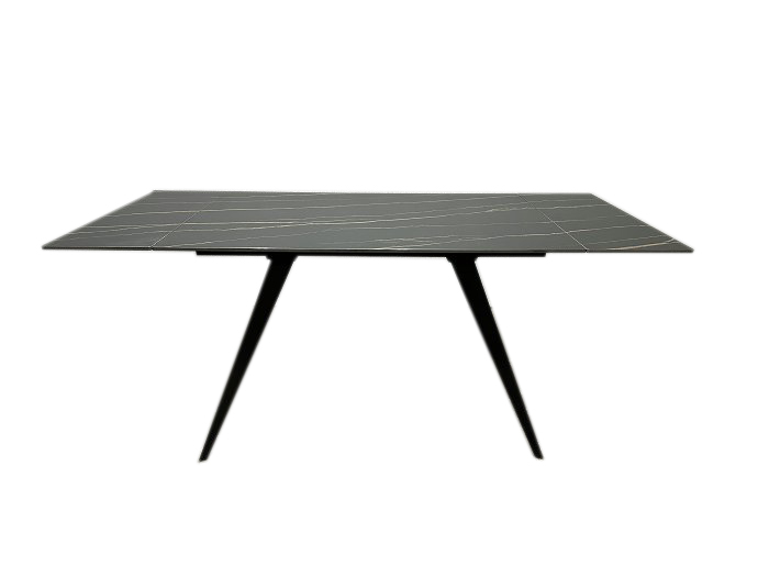 Стол обеденный Prestol Тори 1200(1800)x800x750мм черный/черный