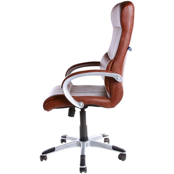 Крісло офісне Новий Стиль York  CH ECO-21 коричневе 