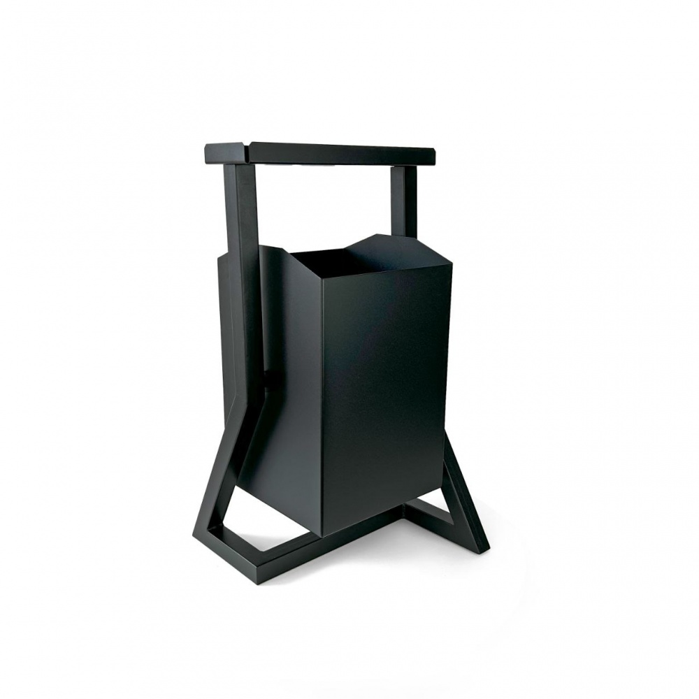 Урна LEöS 320x350x660 мм 22 л чорний