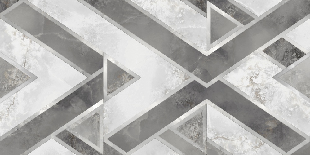 Плитка Golden Tile GERMES Geometria сірий GM2151 30x60 см