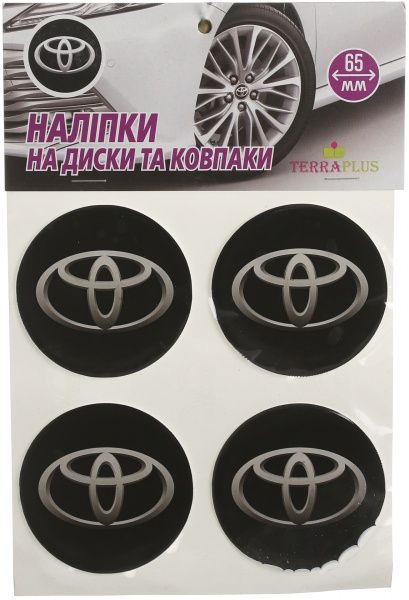 Наліпка TERRAPLUS на ковпаки та диски Toyota 65 мм
