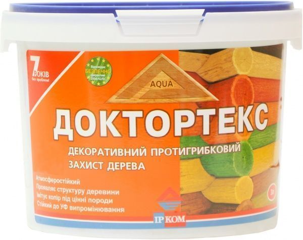 Лазурь ІРКОМ Доктортекс ИР-013 безцветный шелковистый мат 3 л