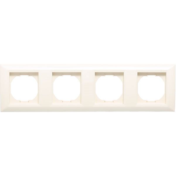 Рамка четырехместная UP! (Underprice) Vesta горизонтальная кремовый