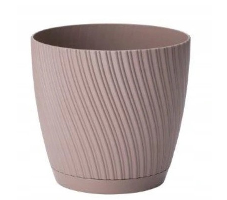 Горшок пластиковый Form Plastic Мика-15 круглый 1,75 л бежевый 